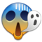 Face Screaming in Fear emoji on Samsung